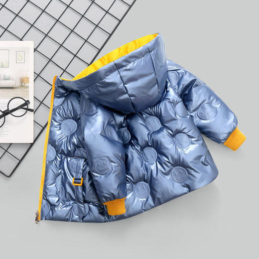 TZW-新款男女童时尚洋气加厚保暖亮面免洗羽绒服外套 商品图0