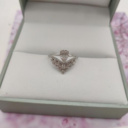 18K钻石戒指（皇冠）,圈口： 12#, 商品图3