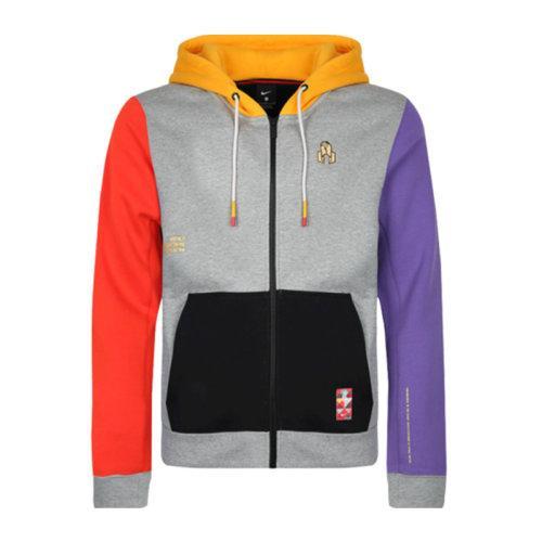 NIKE耐克夹克男装2020秋季新款运动服拼接连帽休闲外套AJ6425-063 商品图0