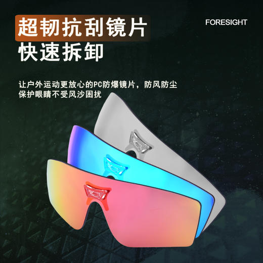 POHINIX博铌斯骑行偏光近视眼镜跑步眼镜马拉松越野近视眼镜PX015 商品图3
