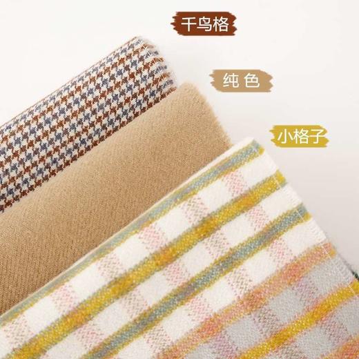 学生格子围巾女秋冬季韩版百搭可爱少女仿羊绒保暖日系男围脖 商品图4
