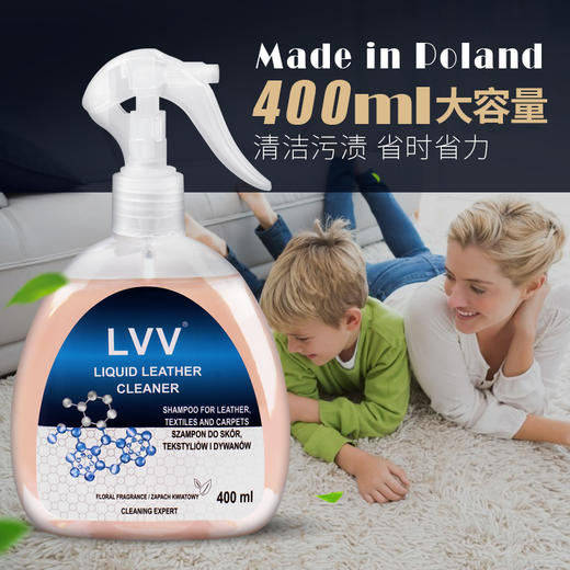 417LVV波兰进口多功能清洁剂沙发皮包皮鞋去污 商品图3