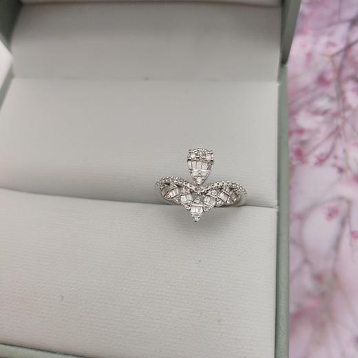 18K钻石戒指（皇冠）,圈口： 12#, 商品图1