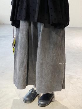 elsa esturgie 炭灰阔腿裤裙裤