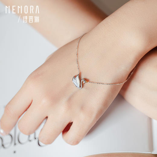 MEMORA诗普琳天鹅之恋彩色18K金钻石贝壳项链DN048601 商品图1