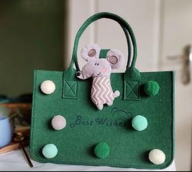 秒杀（单拍不发） 新款毛毡卡通手提袋 公仔毛毡包