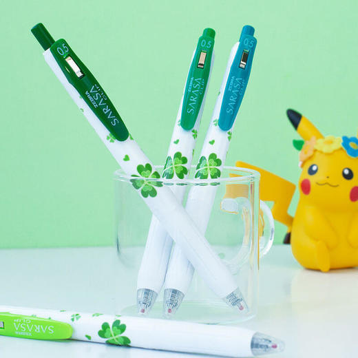 斑马中性笔-四叶草 新款限定黑色学生考试 商品图3