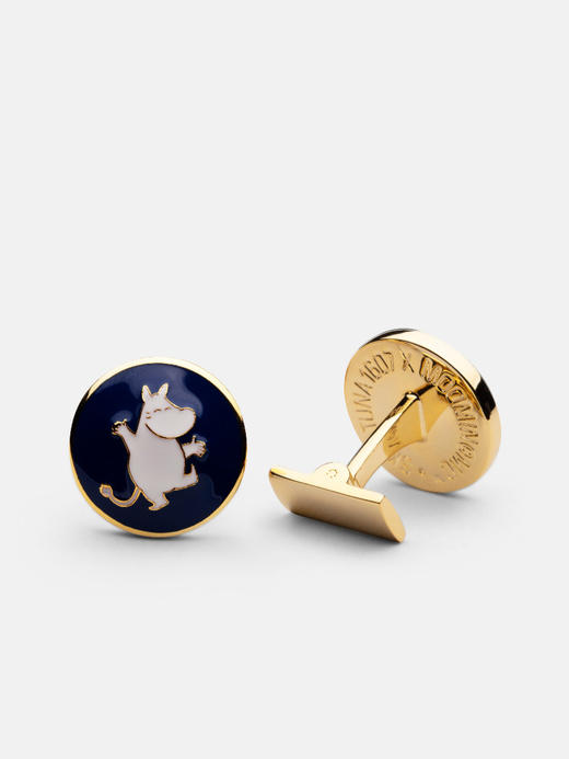 北京仓｜Skultuna-Moomin 联名款-开心的姆明 袖扣［瑞典设计师］ 商品图0