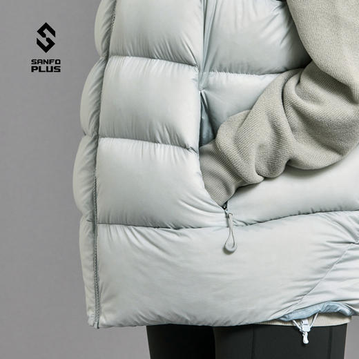 SANFO PLUS冰雾羽绒马甲鹅绒外套男女运动服户外保暖背心 SVC-21064 商品图3