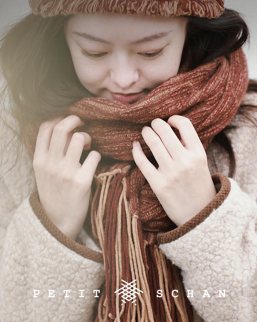 PETIT SCHAN小闪 ACC#004 Bohemian  波西米亚·狂想  镂空山羊绒设计款围巾 商品图7