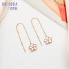 勿忘我系列18K金钻石耳线贝壳玉髓耳饰KE280301/KE280302 商品缩略图3