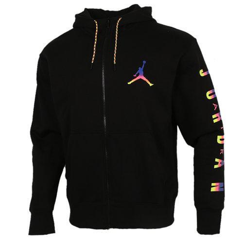 耐克外套男装春季新款Jordan连帽休闲拼接运动夹克CU9123-010 商品图0