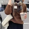 2021韩国新款ins时尚风复古格子仿羊绒围巾女批发冬季保暖百搭围脖 商品缩略图0