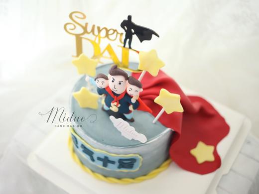 男士蛋糕 爸气十足 超人爸爸 商品图2