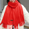 冬季新款仿羊纯色绒围巾 商品缩略图14