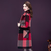 YMR- 8376 格子毛呢外套女冬季2021年新款中长款高端时尚显瘦呢子 商品缩略图1