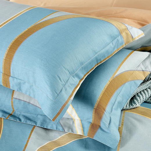 博洋美雅高支高密纯棉四件套 AB版活性印染 商品图1