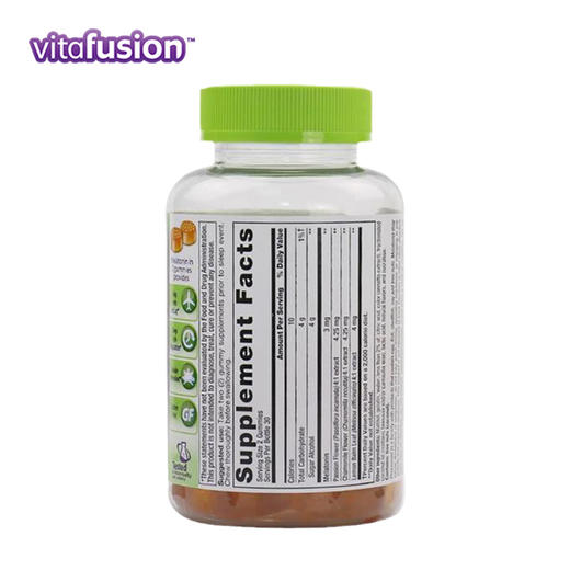 美国Vitafusion成人褪黑素助眠软糖60粒 商品图2