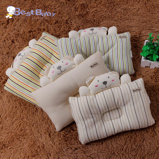 【睡得好才能长得好】婴儿定型枕宝宝枕头0-1岁防偏头四季透气矫正头型3-6个月纠正偏头 商品图1