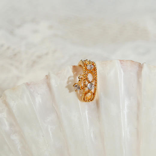 Manreya玛芮雅「璀璨星光」S925轻奢镂空气质时尚无耳洞耳骨夹女 商品图5