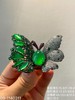 玻璃木纳艳绿蝴蝶吊坠戒指胸针三用款【09-1140311】具体价格微信咨询 商品缩略图2