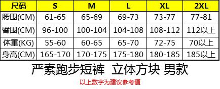 严素跑步运动短裤,立体方块,男/女款,带内衬,轻量,速干,透气,附袋 严素态度 商品图5