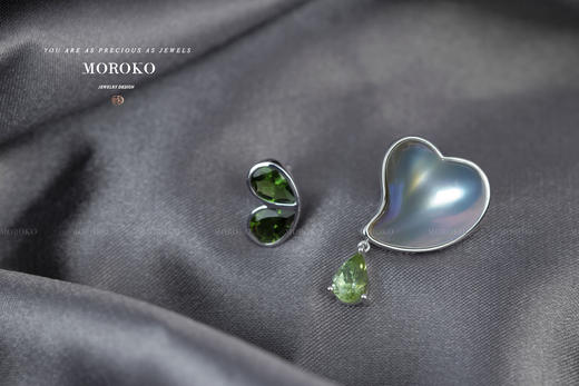 心莲·马贝&碧玺 | 耳钉 商品图7