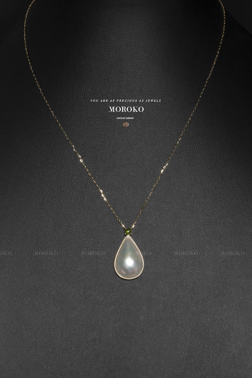 人鱼之泪·碧玺&马贝 | 项链 商品图0