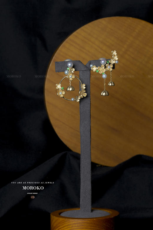 望尽月·mini珍珠 | 耳夹 商品图8