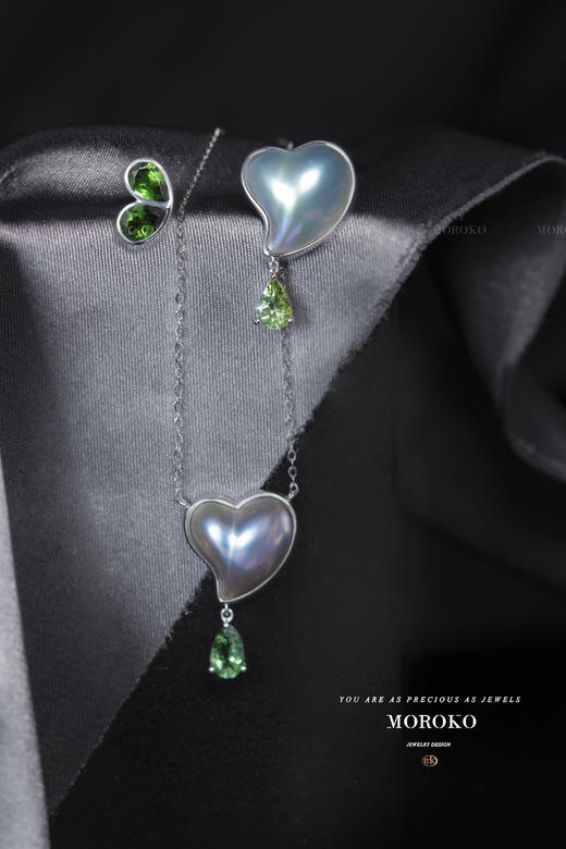 心莲·马贝&碧玺 | 耳钉 商品图2