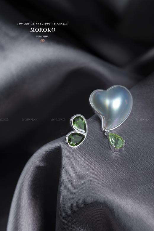 心莲·马贝&碧玺 | 耳钉 商品图4