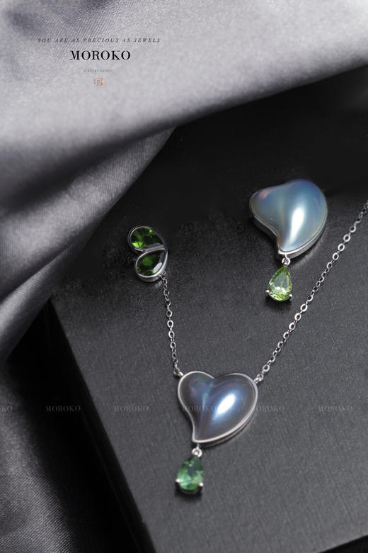 心莲·马贝&碧玺 | 耳钉 商品图6