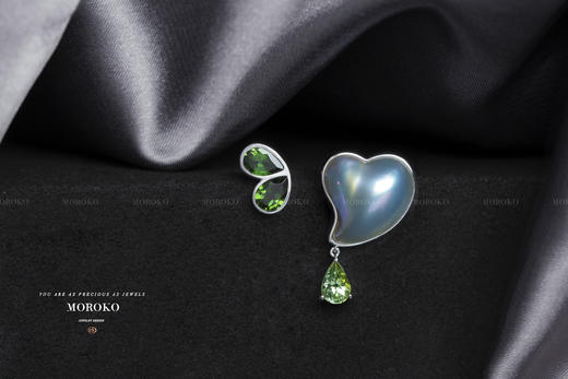 心莲·马贝&碧玺 | 耳钉 商品图0