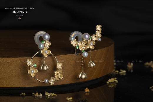 望尽月·mini珍珠 | 耳夹 商品图4