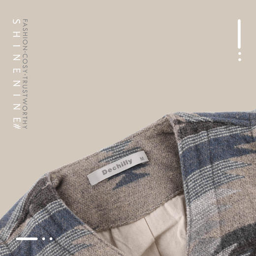 94927119复古拼色几何花纹马甲 商品图1