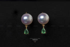 花染·垂坠 | 宝石耳钉