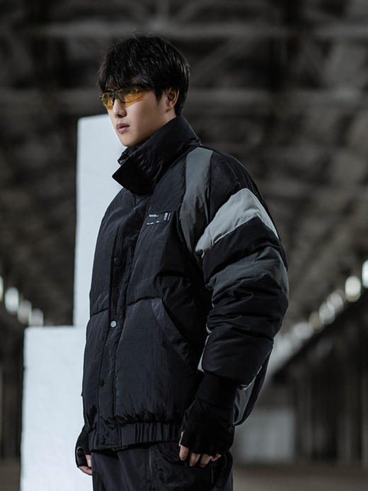 ENSHADOWER隐蔽者冬季加厚拼色羽绒服男新款潮牌立领宽松保暖外套 商品图2