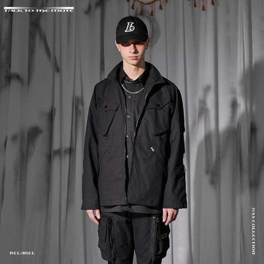RELABEL 21SS多拉链立体结构剪裁大口袋夹克外套 商品图2