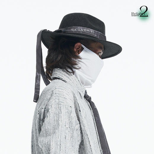 RELABEL 21AW 品牌LOGO可拆卸丝带战术定制金属扣羊毛礼帽 商品图4