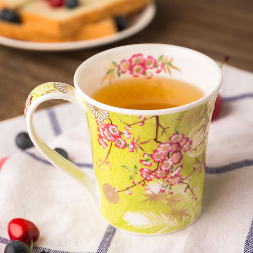 英国DUNOON丹侬Jura型骨瓷茶杯水杯马克杯樱花 商品图1