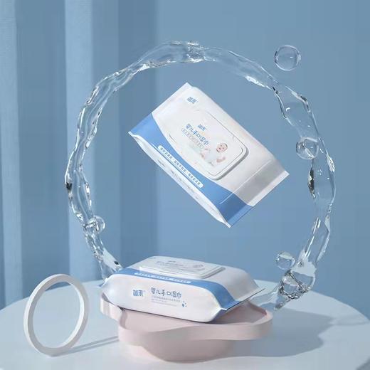 宝宝专用婴儿湿巾 大包50抽袋盖儿童清洁居家手口湿纸巾 商品图2