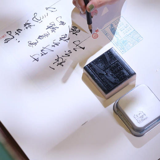 自然造物新青年手帐印章印泥盲盒防水新国玩橡皮章木头章伴手礼现货 商品图1