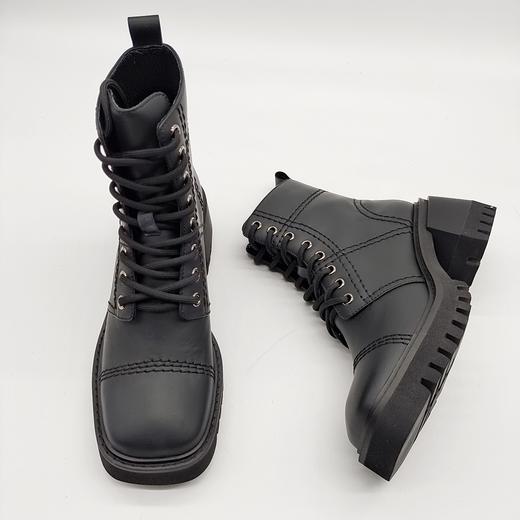 LFGJ 10704 真皮厚底粗跟英伦风时尚短靴 商品图6