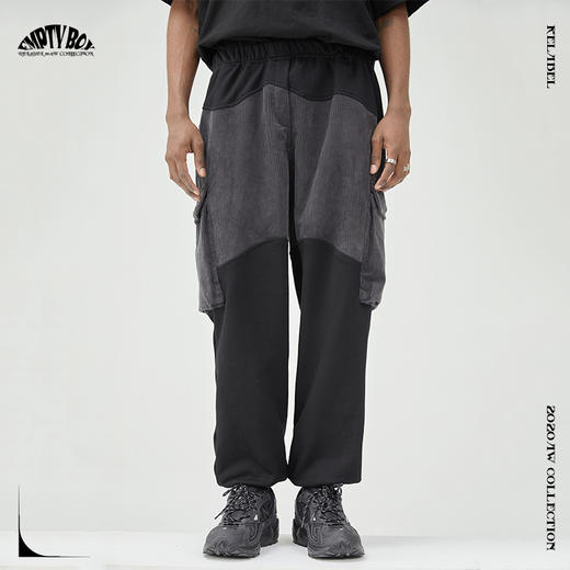 RELABEL 20AW 潮牌灯芯绒立体口袋拼接宽松卫裤 商品图1
