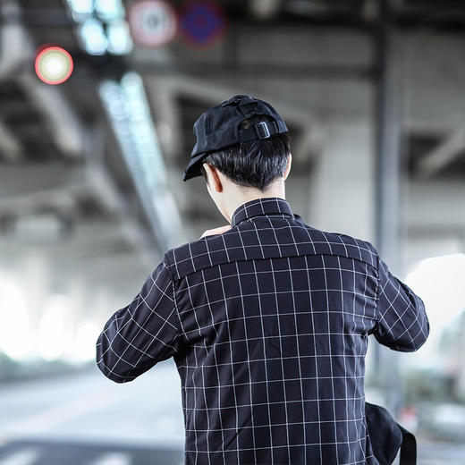 ENSHADOWER隐蔽者格子衬衫男新款休闲潮牌衬衣青年寸衣 商品图1