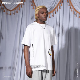 RELABEL 21SS  主题文字排版异色印花宽松短袖T恤