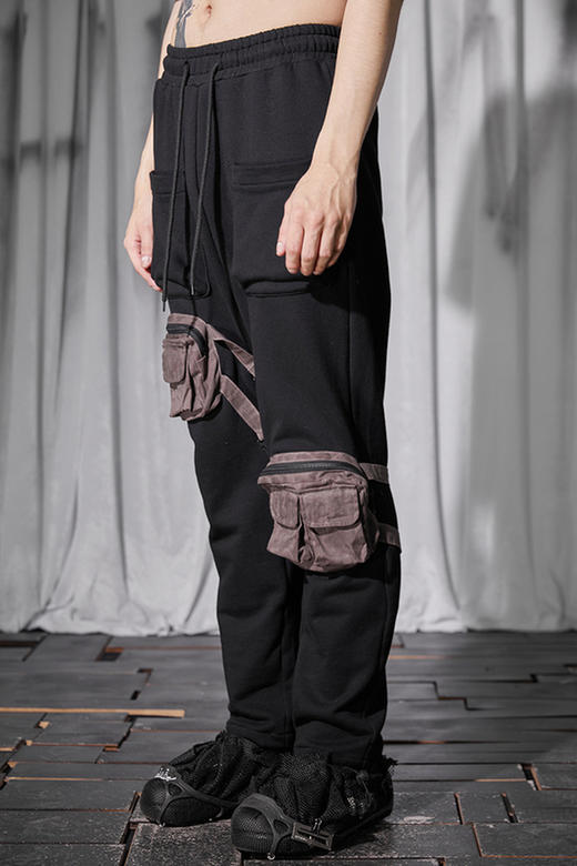 RELABEL 21SS 蜡染做旧工艺战术多口袋拼接帆布卫裤 商品图5
