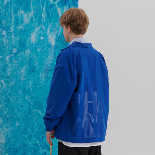 EAFINETAL.21AW新款logo印花毛毡贴布绣花设计基础款教练夹克外套 商品图3