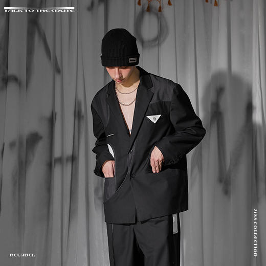 RELABEL 21SS异型外置结构拼接西装外套 商品图1