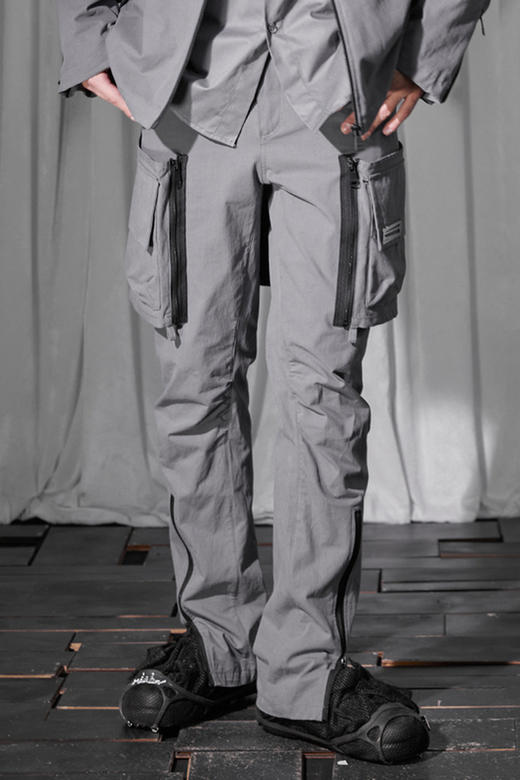 RELABEL 21SS异形多拉链可拆卸大口袋直筒工装裤 商品图5